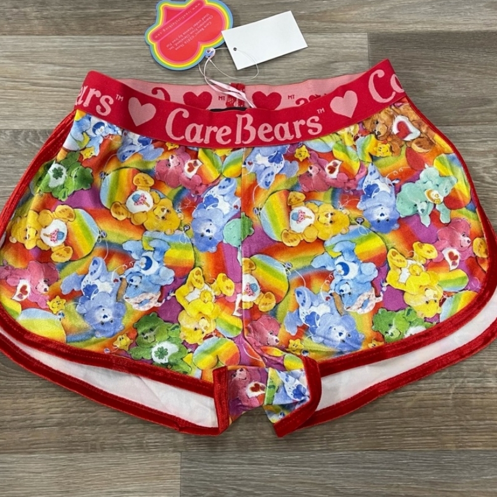 Care Bear Rainbow Colorful Velvet Nostalgic Shorts - Picture 5 of 6